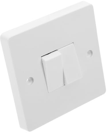 MUSISALY Interruttore Luce Doppio Interruttore Decoratore Senza Telaio 13a Bilanciere Unipolare