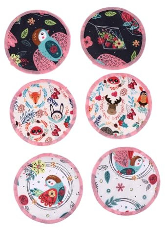 UPKOCH 6stücke Pack Waschbare Brustpads Stillen Auslaufsicher Anti-überlauf Stillpads Für Schwangere