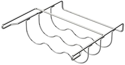 Alano Wine Rack- Refrigerator Bottle Rack Holds 3 Bottles of Your Favorite Wine or Drink Universal Bottle Holder Will Fit Most Fridges in stainless steel 304