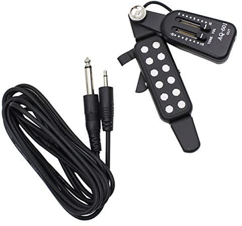 Tonabnehmer für Akustikgitarre, Silber, Zubehör Musikinstrumente | Gitarrenkontaktwandler, Akustischer Gitarrenwandler, Abs und Metall, Musikzubehör