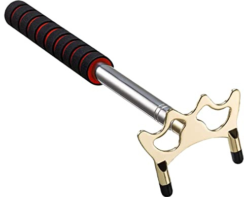 YARNOW Billardqueue Ständer aus Edelstahl, 1 Stück für Pooltisch | Metallschelle mit Schwamm, für Queue und Pool Stick, Verhindert Verrutschen, Leicht zu Verstauen