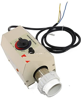 Pool Bubbelpoolvärmare Elektrisk poolvärmare Termostat Swimming Pool 3KW Låg effektvärmare Konstant Temperatur Elektrisk uppvärmningsutrustning