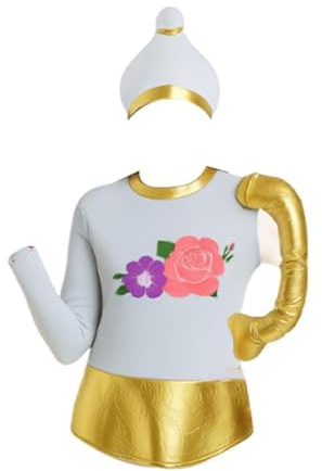 Perfeclan Candlelight Dinner Theme Costume Clothing for Pretend Play Fancy Dress Carnival, Tea Cup Shape
