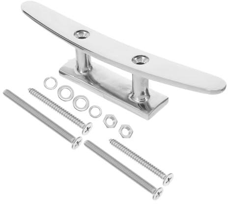 DECOMELODY Columna de Acero Inoxidable para Atar Barcos Atar Tacos cornamusas de Muelle Accesorios de Muelle de Botes Accesorios para Barcos de Pesca Acero Inoxidable 316 Plata