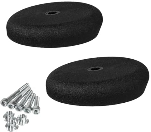 Greenholds System Disk Klettergriffe – Set mit 2 Multi-Winkel-Trainingshaltern, für Indoor-Klettern, Bouldern, Heim-Fitnessstudio, Systemwände, M10 Bolzenhalterung, grün, 180 mm (schwarz, 180 mm)