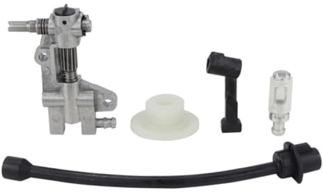 FUTUREORYY Accesorios Para Motosierra De Gasolina Juego De 5 Piezas Con Bomba De Aceite Filtro De Aceite Boquilla Turbina Y Tubo De Para Repuesto Y Mantenimiento