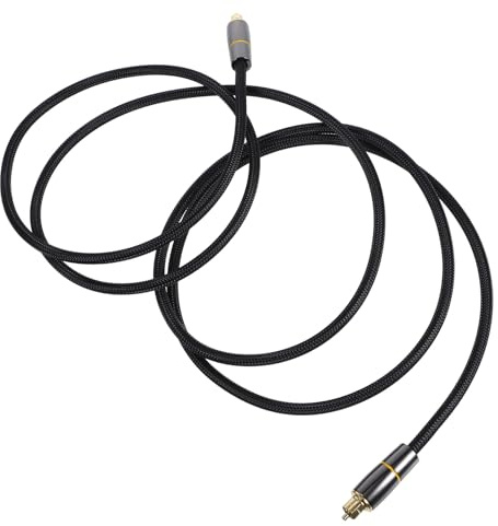 HEALSOPTHY Digital Optical Audio Cable with Ring Connector Channel Extension Cord for Home Theater Amplifiers and Soundbars Build for Enhanced Surround Sound