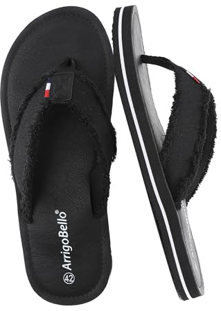 AX BOXING Infradito Uomo Sandali Estate Flip Flop in Pelle Antiscivoli Ciabatte Leggeri Comodi per Mare, Spiaggia, Piscina, Holiday, Outdoor EU 41-46