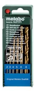 Metabo HSS-TiN-Bohrerkassette 6-teilig, 627171000
