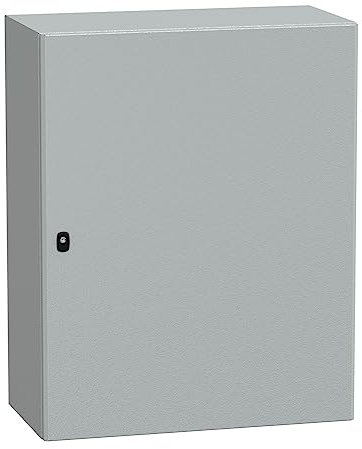 Schneider NSYS3D10840P Spacial S3D Porte complète avec plaque de montage H1000xL800xT400 IP66 IK10 RAL7035 S Gris