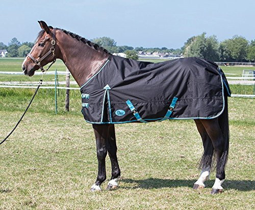 Harry's Horse Thor deken 0 Grams met Fleece Lining zwart, Größe:195cm