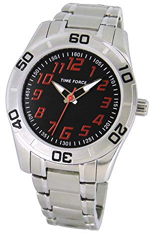 Time Force TF4134b04m - Reloj analógico para niños, Color Negro Plata