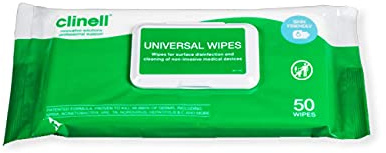 Clinell Universal Cleaning and Disinfectant Wipes for Surfaces - Pack of 24-50 Wipes per Pack (1200 Wipes) - Multi Purpose Wipes, Kills 99.99% of Germs, Quick Action