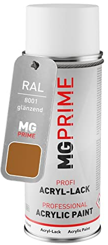 MG PRIME RAL 8001 Ockerbraun/Ochre brown Spraydose 400 ml glänzend schnelltrocknend