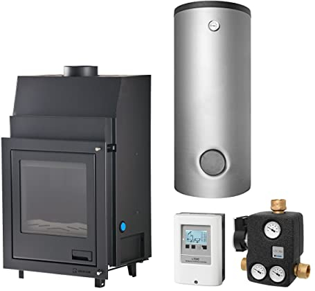 Aquaflam KS1229 17 Basic Wasserführender Kamineinsatz Komplett-Set Pufferspeicher TPSM 825