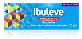 Ibuleve Pain Relief 5% Ibuprofen Gel, Clinically Proven, Anti-Inflammatory Relief for Joint Pain, Sprains, Backache, Muscular Pains and Sports Injuries, 30g