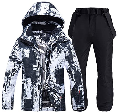 Winter-Skianzug für Damen, Sport, Skifahren, Jacke und Hose, warm, wasserdicht, winddicht, Snowboardanzug, Jacke, Hose, Größe 40