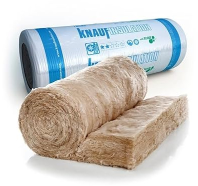 EARTHWOOL 10 x Insulation Loft Rolls Knauf 200mm Thickness, 6.84m2 Per Roll Combi Cut 68.40m2 Area Covered Deliveries to Mainland UK ONLY