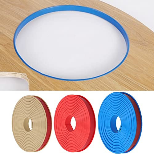 WMLBK U-Form Selbstklebend Möbelkantenband,5 Meter Möbelkantenband Flexible TPE Faltbarer Kantenschutz für Schrankkanten, Abschlussleiste, Deckenkanten, Arbeitsplatten (15mm * 5m, Beige)