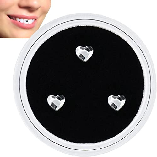 Ericetion 3pcs/Box Zähne Edelstein Schönheit Dental Diamant Kristallzahn Ornamente Zahn Gemiene Zähne Schmuck Juwel
