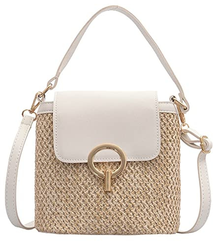 Women Straw Crossbody Bag Beach Bag Hobo Bucket Satchel Tote Handbags Cute Purse Travel 2023 Summer