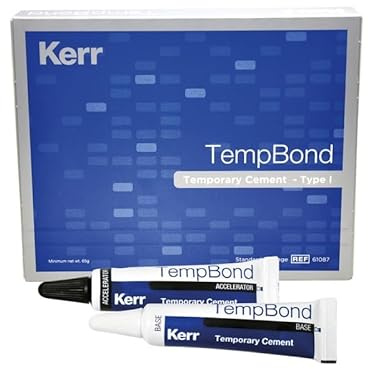 Ciment dentaire pour provisoires et couronnes Temp-Bond avec eugénol 50 g de base et 15 g accélérateur