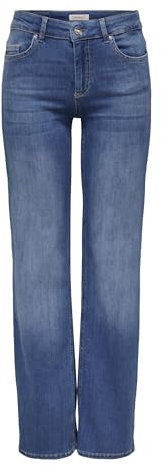 ONLY Female Straight-Fit Jeans ONLBLUSH Mittlere Taille Gerade geschnitten Jeans