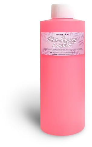 Pink Sugary Candied Fragrance Body Oil - Luxury Scented Body Oil Perfume- Women Natural Scented Oil - Long Lasting Perfume - Uncut Fragrance Oil in Plastic Bottle 4 Fl Oz (Pack of 1)