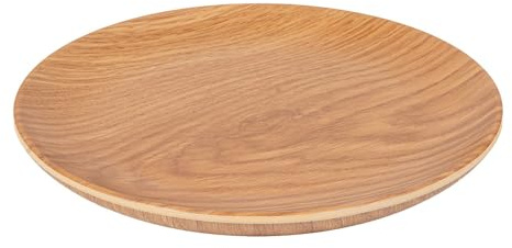 García de Pou 6 Unidades - Platos Llanos 'Asami Ware' Ø 20X1,8 Cm Símil Madera Melamina