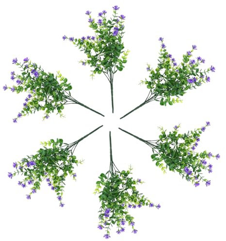 GRIRIW 6St Simulation Kamelie künstliches Grün künstliche Outdoor-Pflanzen Ornament Wohnkultur Dekorationen für Hochzeitsfeiern Eukalyptus-Dekorationen Rose Zweig Anlage
