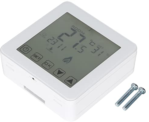 Smart Home Raumthermostat, an der Wand Montierter Programmierbarer LCD-Bildschirm, Digitaler Elektrischer Heizungsthermostat, Raumtemperaturregler
