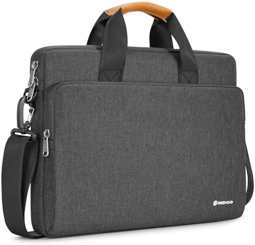 NIDOO 15,6-16 Zoll Laptop Tasche Umhängetasche für 15,6 ThinkPad L15 Gen 4/16 IdeaPad 5|Pro 5 Gen 9 / Legion Pro 7i|Slim 5 Gen 9 / ThinkPad L16 E16 T16 Z16 / ThinkBook 16 / XPS 16 / HP, Dunkelgrau
