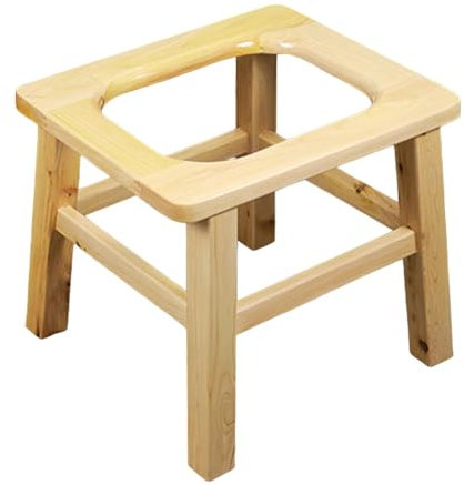 Generic Hocktoilettenhocker, Töpfchenhocker, Badezimmer, multifunktional, Toilettengestell, Toilettenstuhl, erhöhter Toilettensitz für ältere Menschen, 30cm