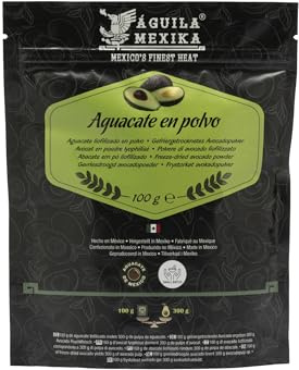 ÁGUILA MEXIKA | Poudre d'avocat (lyophilisée) | à partir d'avocats mexicains de la variété Hass | Ajoutez la valeur nutritive des avocats à tous vos plats.