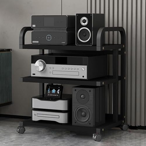 HYDTGZ Soporte para Reproductor de Discos de Audio Vídeo, Estante para Consola de Videojuegos DVD, para el Hogar, la Oficina el Cine,A,50x40x65cm