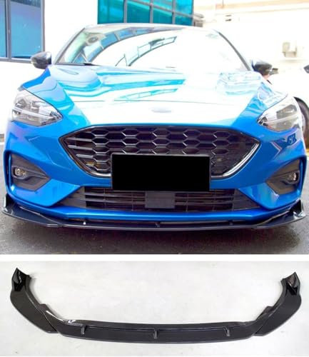 WENGONG Auto Frontspoiler für Ford Focus St Line Mk4 2019 2020 2021, ABS Auto Frontlippe Spoiler Auto Frontschürze Unteren Spoiler Untere Diffusor Lippe