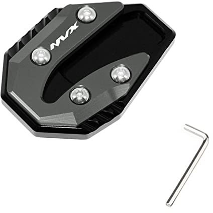 EYNLDS Motorradzubehör Für Y&amaha NVX 155 150 125 Aerox 155 Kickstand Seitenständer Verlängerung Vergrößerer Pad Seitenhalterung
