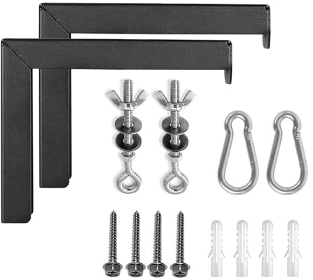 Heavy Duty Projector Screen Wall Mount Bracket with Anti-Rust Coating for Long Use