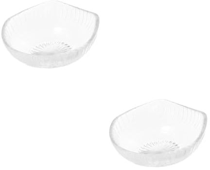 ULTECHNOVO 2 Piezas Plato De Lámpara De Aromaterapia Plato Calentador De Cera Derretir Platillo De Aceite Esencial Hogar Fragancia Plato Caliente Básico Bandeja De Aceite Transparente Vidrio