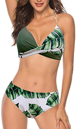 Bankini Damen Tan Through Bauchweg Bademode Set Sport Schlankheits Badeanzug durchscheinend Bikini Sonnendurchlässige Riemchen Sonnendurchlässige Sommer Must Haves Zweiteiliger Badeanzug Swimsuit-31