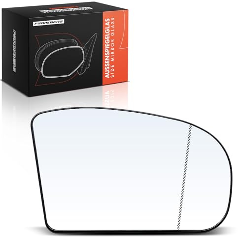 Frankberg Spiegelglas Außenspiegel Aussenspiegelglas A2038100221 | Rechts, Beifahrerseite; Kompatibel mit C-Klasse T-Model S203, E-Klasse T-Model S211, E-Klasse W211, C-Klasse Coupe CL203