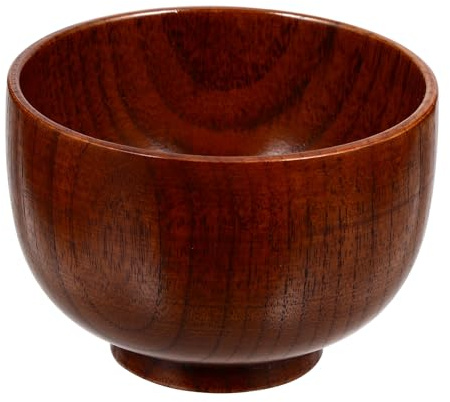 ABOOFAN Ciotola da Barba in Legno Resistente con Manico Solido Tazza Sapone da Rasatura Tradizionale per Uomo Facile da Pulire e Portatile per Schiuma Ricca e Rasatura Tradizionale