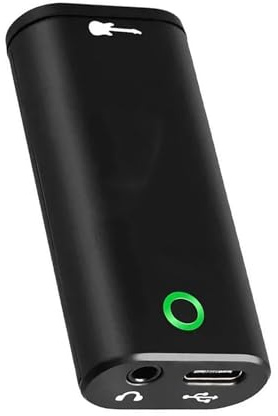 MENDUNER Carte Son D'enregistrement Interne, Interface de Guitare Portable avec Prises de Type C et 6,35 Mm pour Tablettes de Smartphones iOS