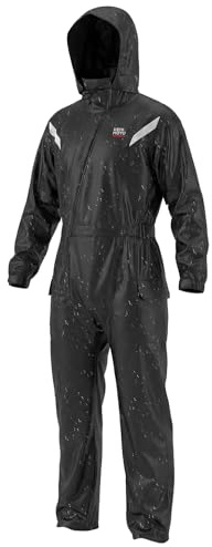 KEMIMOTO Motorrad Regenanzug für Herren, Wasserdicht Regenkombi, Atmungsaktiv Regenmantel, Reflektierende Elemente Regenbekleidung, Regenjacke für Camping, Wandern, Reisen, Radfahren
