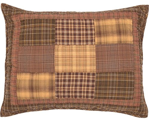 VHC Brands Rustic & Lodge Prescott Brown Bedding Accessory, Standard Sham 21x27