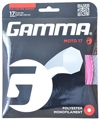 Gamma Tennissaite Moto 12,2 m Set 17 (1.24 mm) Pink, GZMO16