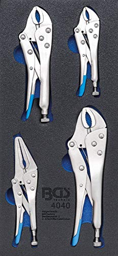 BGS 4040 - Insert de servante d'atelier 1/3 : Pinces-étaux - 4 pièces