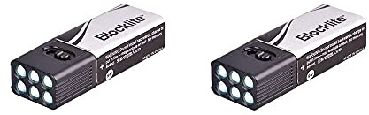 Docooler 9 Volt Taschenlampe, LED-Taschenlampe, Mini Camping Taschenlampen, 3 Lichtmodi für Outdoor Camping Notfall, Licht Kompakt Ultra Hell