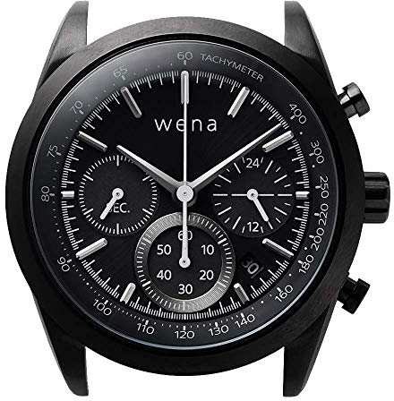 Wena Solar Kopf für das Handgelenk, Chronograph, Schwarz