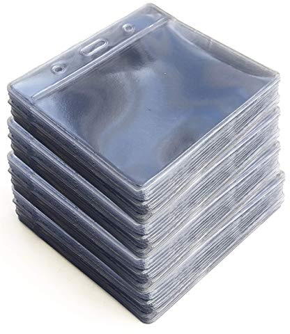 PCL Media ltd® Klar ID-bricka passfodral medium ficka plånbok infogningsstorlek (60 x 90 mm) paket med 100